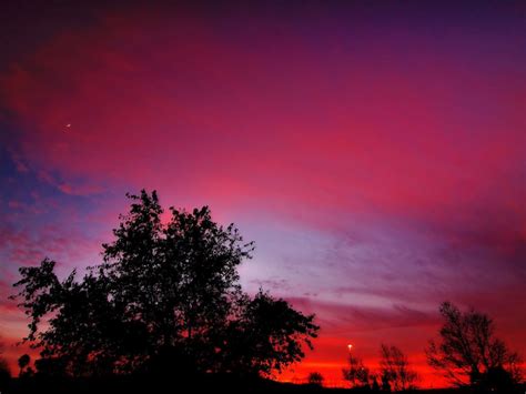 Evening The Moon Sunset Red Photo 2641 Hd Stock Photos