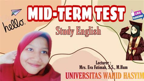 Mid Term Test Assignment English Youtube