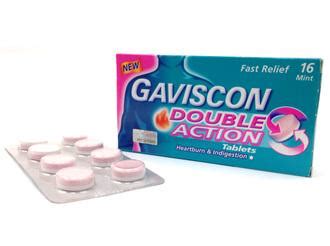 1) quickly neutralizes excess stomach acid; GAVISCON DOUBLE ACTION TABLET (end 2/27/2017 8:15 AM - MYT )