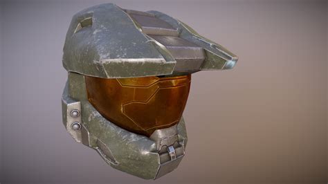 Tls Halo Master Chief Spartan Helmet Mark Vi 3d Model By