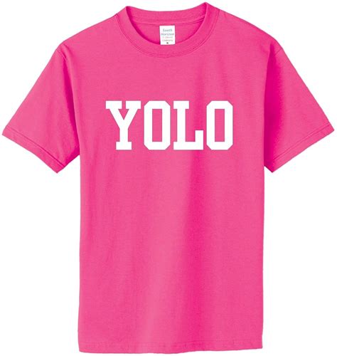 Yolo On Adult T Shirt In 26 Colors 6419 Jznovelty