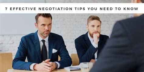 7 Effective Negotiation Tips You Need To Know Aaron Vick