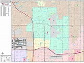 Inglewood California Wall Map (Premium Style) by MarketMAPS - MapSales
