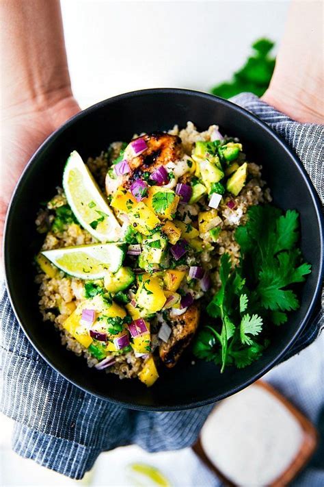 1/4 c diced red onion. The best cilantro-lime grilled chicken with a mango ...