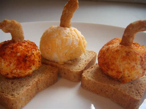 Food Art Party Mini Cheeseball Pumpkin Appetizer