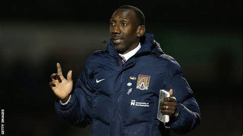 Jimmy Floyd Hasselbaink Northampton Town Manager Criticises Unfair
