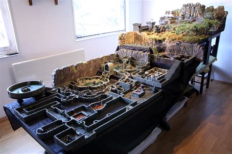 Dwarven Forge Huge Table With 10 Levels Dnd Table Board Game Room