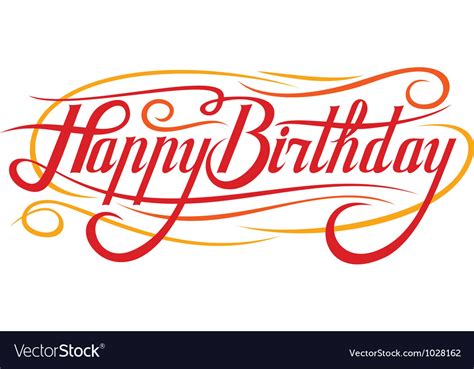 Happy Birthday Royalty Free Vector Image Vectorstock