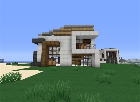 All houses in this map are mostly made of white wool with wood and lightstone used at the lighting. Modern house building Made easy Minecraft Blog