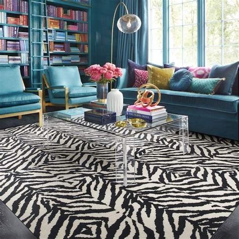 Pin By Amanda Moore On Avas Favorites Zebra Living Room Rugs In