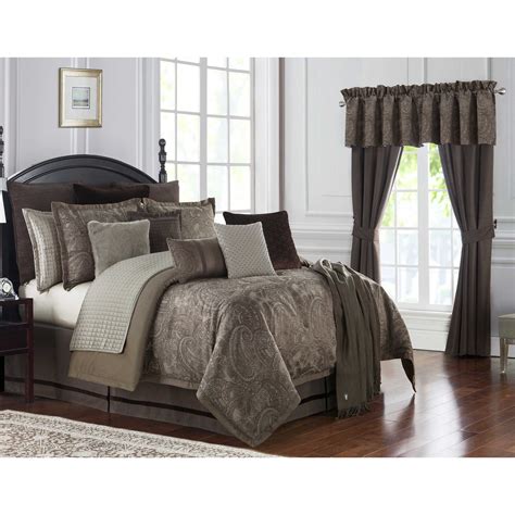 Our comforter set will have your bedroom decorated affordably and with style. Waterford® Glenmore California King Comforter Set in Mink ...