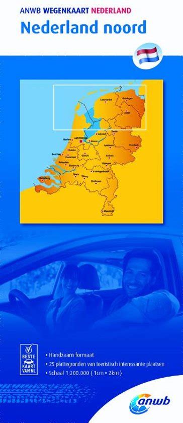 Anwb Wegenkaart Nederland Noord 1200000