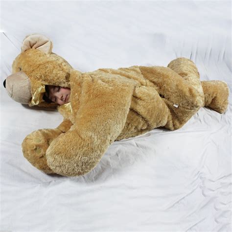 Happy camper kids bunny pet pillow sleeping bag combo»: This Stuffed Bear Sleeping Bag Is Just What Every Kid Needs