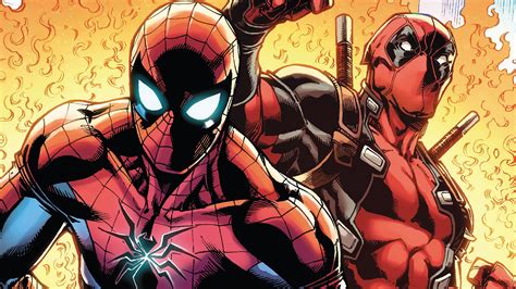 deadpool vs spiderman wallpaper hd