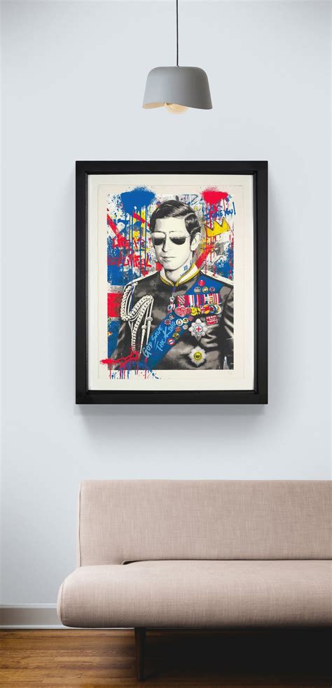 mr brainwash long live the king signed limited edition charles iii the rose gallery