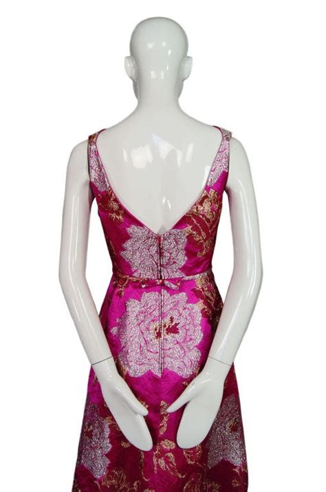 1960s Pink Silk Brocade Malcolm Starr At 1stdibs