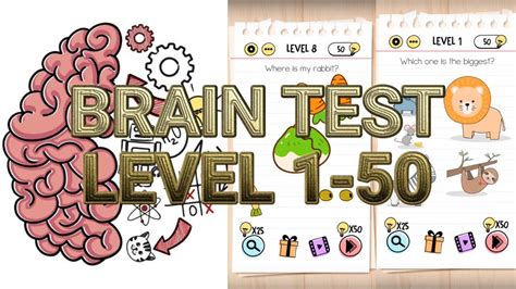 Brain Test Tricky Puzzles Level 1 50 Answers Solution Youtube
