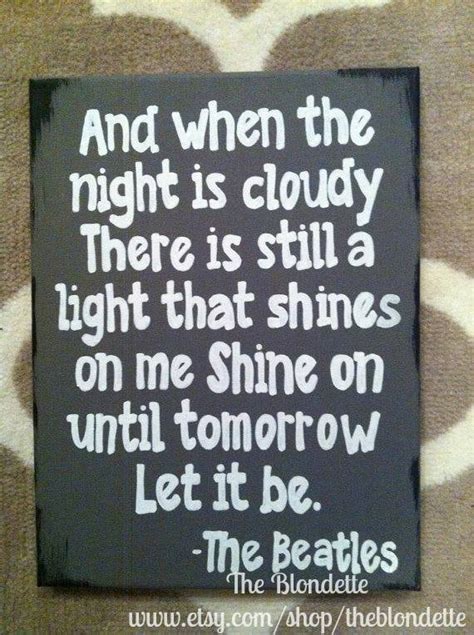 The Beatles Let It Be Lyrics 9 X 12 Inch By Theblondette