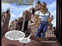 Flambabeant Four Gay Superhero Animated Comics xxx Videos Porno Móviles Películas iPornTV Net