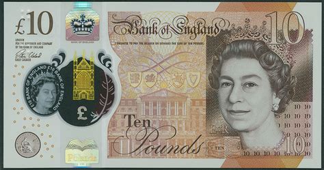 Great Britain New 10 Pound Sterling Polymer Note 2017 Jane Austenworld