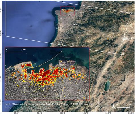 Nasa Maps The Damage From The Beirut Explosion The Map Room