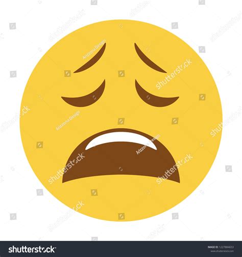 Upset Sad Weary Wailing Distraught Face Stock Vector Royalty Free