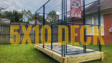 How To Building 5x10 Dog Kennel Deck Memphis Tn Youtube