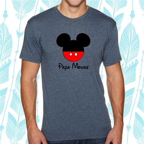 Papa Mouse Mickey Ears Disney Shirt Dad Disney Shirt