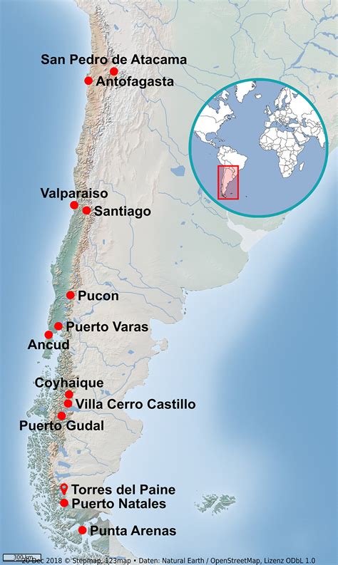 Finden sie auf der karte von chile eine gesuchte adresse, berechnen sie die route von oder nach chile oder lassen sie sich alle. Chile Karte - Beckmannonline.de