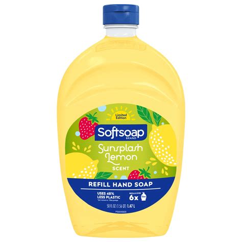 Softsoap Limited Edition Sunsplash Lemon Liquid Hand Soap Refill 50oz