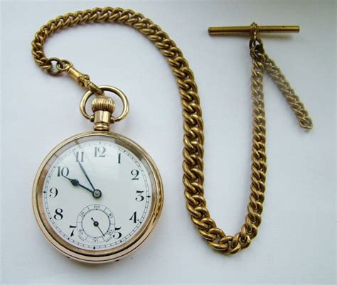 Vintage 1920s Swiss Pocket Watch And Chain 304086 Pocket Watch Chain