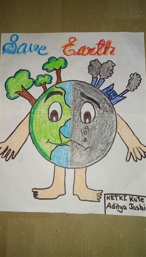 Save Earth Drawing
