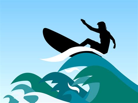 Surfer Waves Vector Vector Art And Graphics