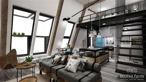 We are admiring this beautiful paris loft, the work of interior designer miriam gassmann for an artist client. 2 Industrial Apartment Interior Design That Will Inspiring ...