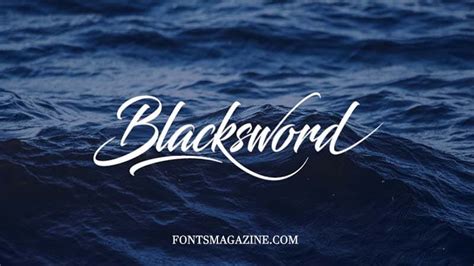 Blacksword Font All Free Fonts