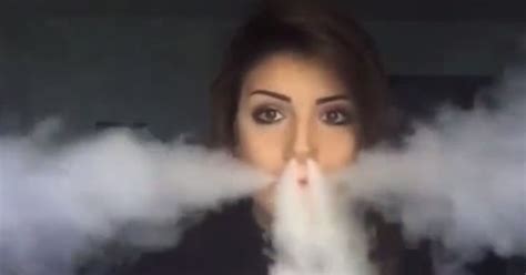 Beauty With Skills Blowing Smoke Rings Video ~ Picture Mania