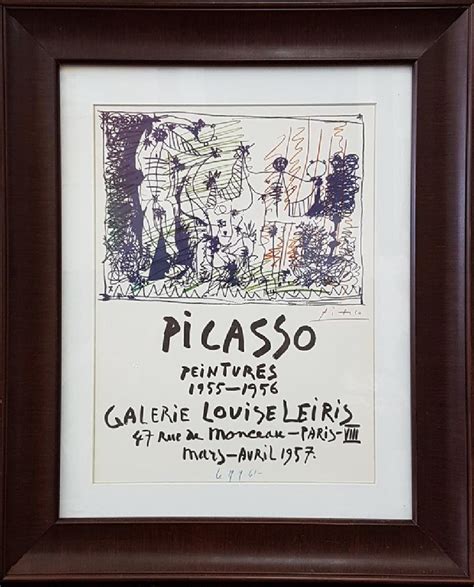 Pablo Picasso Signed Poster Lithograph Feb 20 2017 Miami Auction