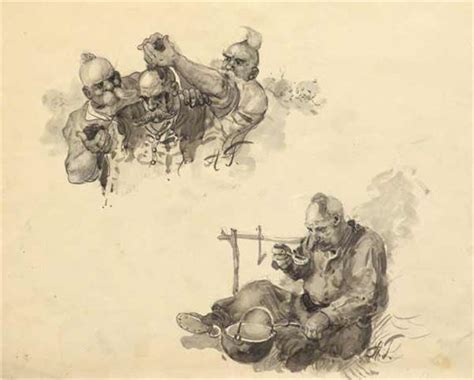Alexander Mikhailovich Gerasimov From The Life Of Thr Cossacks Illustration To Gogol Is