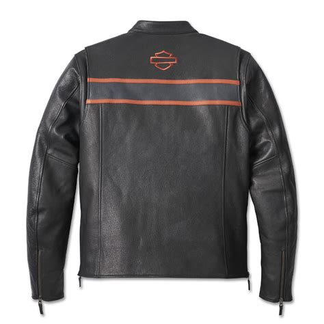 Men S Victory Lane II Leather Jacket 98000 23EM West Coast Harley