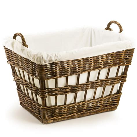 Wicker French Laundry Basket Fabric Liner The Basket Lady