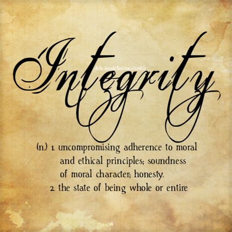 Delicious Definitions — Integrity Integrity Quotes Word Definitions
