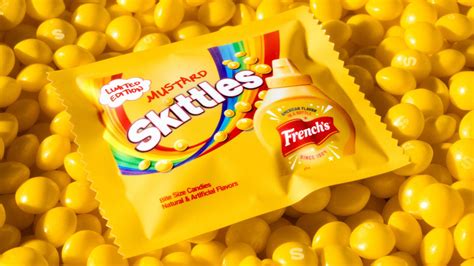 Mustard Skittles Skittles Teams With Frenchs For Limited Edition Mustard Flavored Fusion