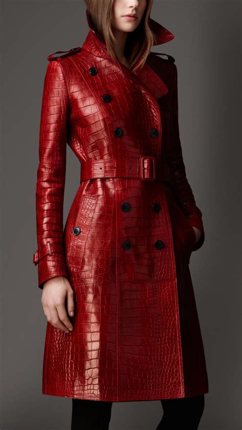 Womens Coats Parkas Duffle And Car Coats Burberry Official Red