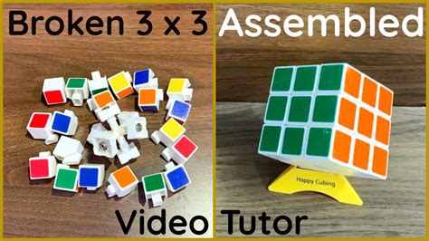 How To Assemble Or Fix A Broken 3 X 3 Rubiks Cube At Home Super Easy