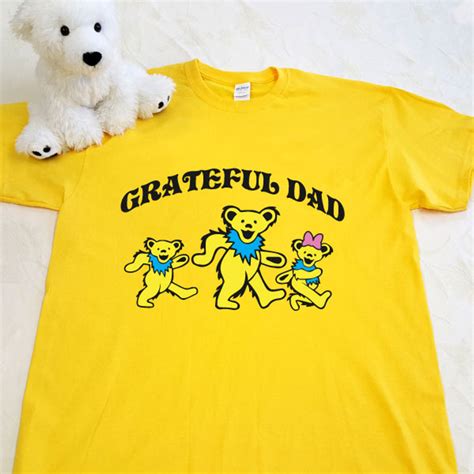 Grateful Dad Adult Shirt Puddle Bear