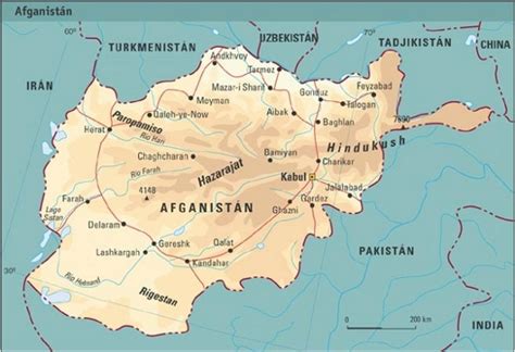 Ampliar el mapa del afganistán. MAPA DE AFGANISTÁN - MAPAS MAPA