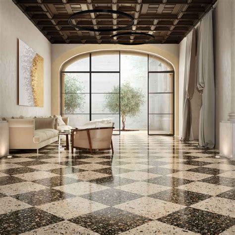 Terrazzo Lusso Earth Full Bodied Porcelain Tile Matt 60x60cm Deluxe