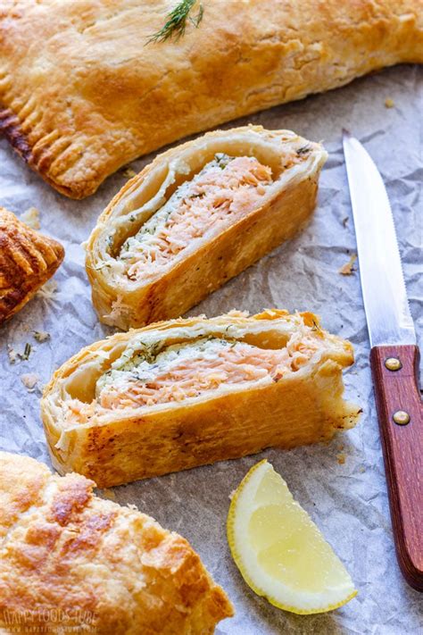 · make your own puff pastry at home using this easy puff pastry recipe! Salmon in Puff Pastry Recipe - Happy Foods Tube
