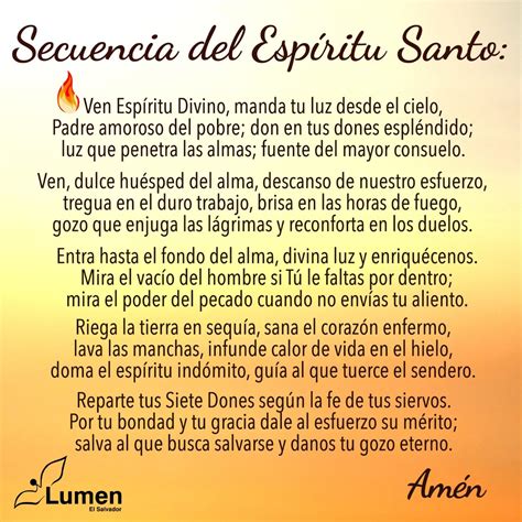 🔴 Secuencia Del EspÍritu Santo 🔴 👇 Lumen El Salvador