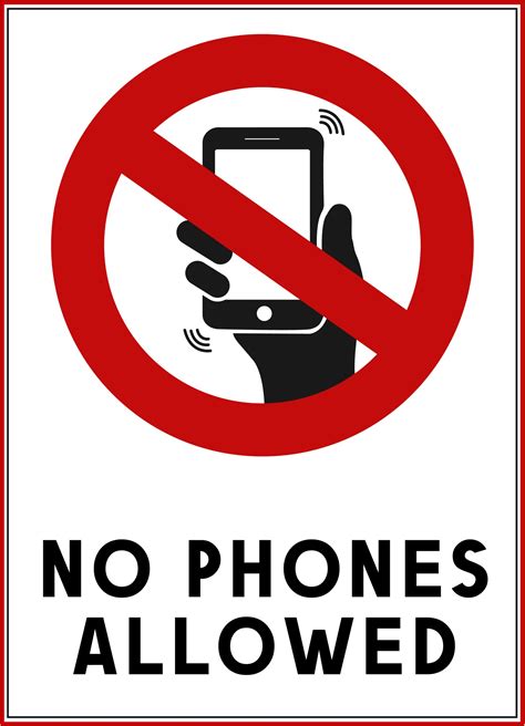 No Phones Allowed Signage Lazada Ph